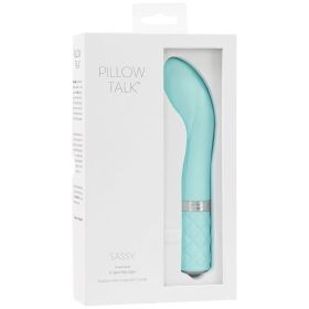Pillow Talk Sassy G Spot Massager Teal 7.75