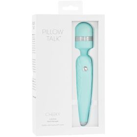 Pillow Talk Cheeky Wand Massager Teal