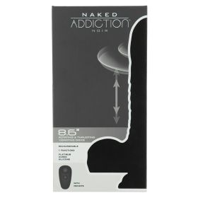 Naked Addiction Silicone Rotating & Thrusting Dildo Noir 8.6