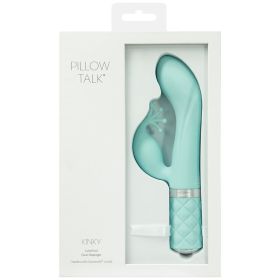 Pillow Talk Kinky Dual Massager Teal 8.5