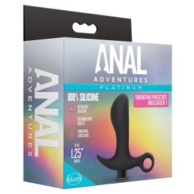 Anal Adventures Platinum Silicone Vibrating Prostate Massager 01