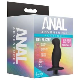 Anal Adventures Platinum Silicone Vibrating Prostate Massager 02ÃŠ