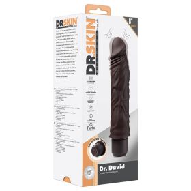 Dr. Skin Silicone Dr. David Vibrating Dildo Brown 8