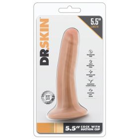Dr. Skin Cock With Suction Cup Vanilla 5.5