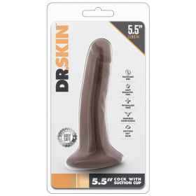 Dr. Skin Cock With Suction Cup Chocolate 5.5