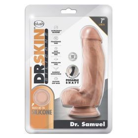 Dr. Skin Silicone Dong with Suction Cup Dr. Samuel Vanilla 7