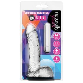Naturally Yours Vibrating Ding Dong Clear 6.5