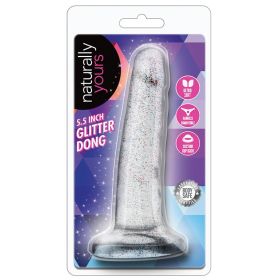 Naturally Yours Glitter Dong Clear 5.5