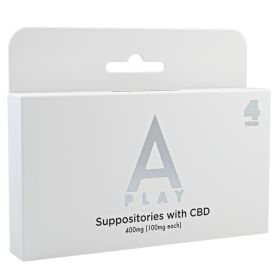 A Play Suppositories with CBD 400mg (100mg each) 4 pieces