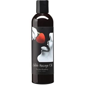 Earthly Body Edible Massage Oil Succulent Strawberry