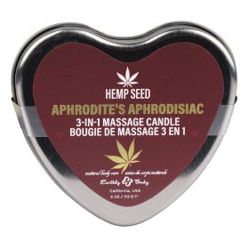 Earthly Body Hemp Seed 3n1 Valentines Day Candles Aphrodite's 4oz