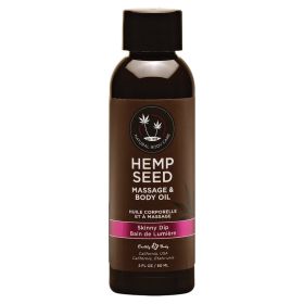 Earthly Body Hemp Seed Massage Oil Skinny Dip 2oz