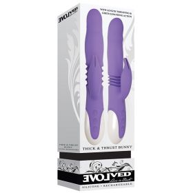 Evolved Thick & Thrust Silicone Bunny Purple 9
