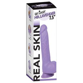 Get Lucky Mr. Dildo Lavender 7.5