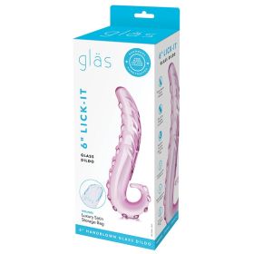 Glas 6" Lick it Dildo