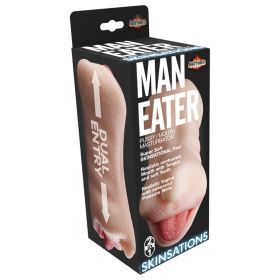Skinsations Man Eater Dual Masturbator Mouth & Vagina