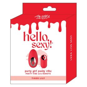 Hello Sexy Party Girl Panty Vibe Tiger Lily
