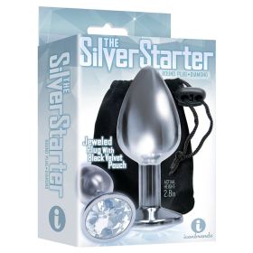 The 9's The Silver Starter Bejeweled Plug Diamond