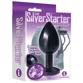 The 9's The Silver Starter Bejeweled Anodized Plug