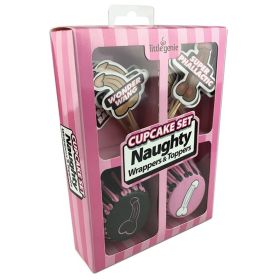 Cupcake Wrappers & Toppers Set Naughty
