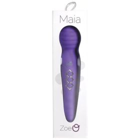 Maia Zoe Twisty Rechargeable Vibrating Wand Purple