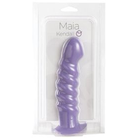 Maia Kendall Silicone Swirl Dong Neon Purple 8