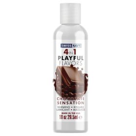 Swiss Navy 4 In 1 Playful Flavors Chocolate Sensation 1oz