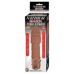 Natural Realskin Penis Xtender Brown