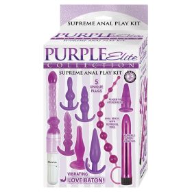 Purple Elite Collection Supreme Anal Play Kit Purple