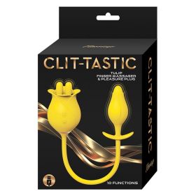 Clit Tastic Tulip Finger Massager & Pleasure Plug Yellow