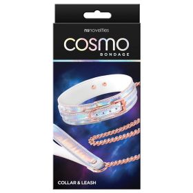 Cosmo Bondage Collar & Leash Rainbow