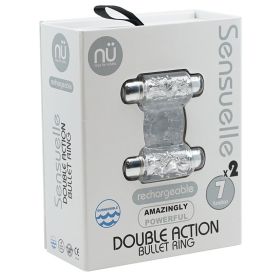Sensuelle 7 Function Double Action C Ring Clear