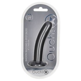 Ouch! Smooth G Spot Dildo Gun Metal 6