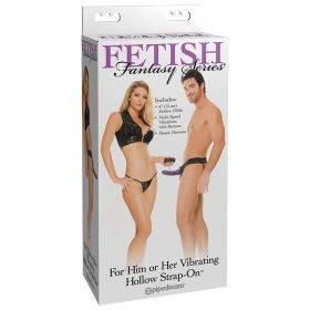 Fetish Fantasy For Him Or Her Vibrating Strap On Purple 6