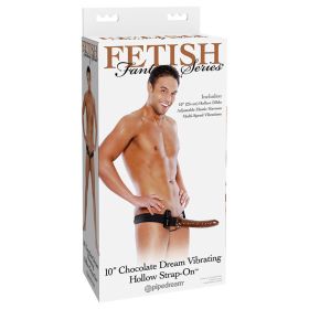 Fetish Fantasy Chocolate Dream Vibrating Hollow Strap On
