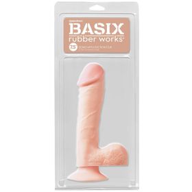 Basix Rubber Works Dong with Suction Cup Light 7.5