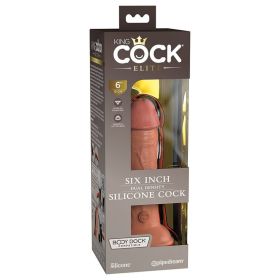 King Cock Elite Dual Density Silicone Cock Tan 6