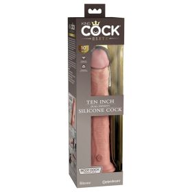 King Cock Elite Dual Density Silicone Cock Light 10