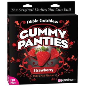 Edible Crotchless Gummy Panties For Her Strawberry