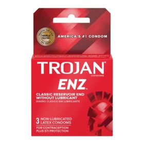 Trojan Enz Non Lubricated Condoms (3 Pack)