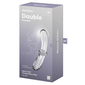 Satisfyer Double Crystal Glass Dildo Clear