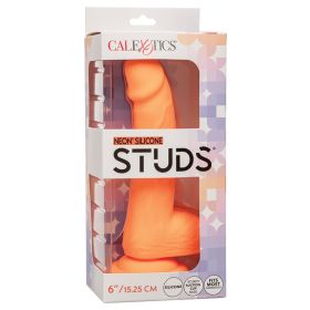 Neon Silicone Studs Orange 6
