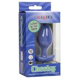 Cheeky Vibrating Glow In The Dark Large Butt Plug