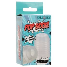 Pop Sock Ribbed Clear