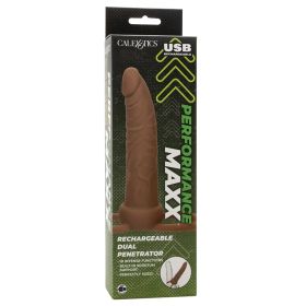 Performance Maxx Rechargeable Dual Penetrator   Brown