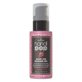 Sensuva Handipop Edible Massage Gel Strawberry 2oz