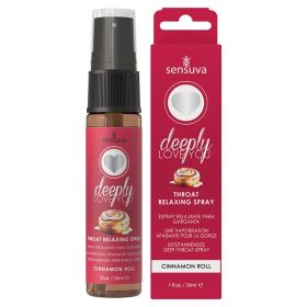Sensuva Deeply Love You Throat Relaxing Spray Cinnamon Roll 1oz