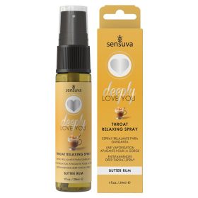 Sensuva Deeply Love You Throat Relaxing Spray Butter Rum 1oz