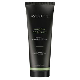 Wicked Sensual Massage Cream Sage + Sea Salt Scented 4oz