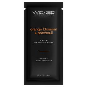 Wicked Sensual Massage Cream Orange Blossom + Patchouli Scented 10ml